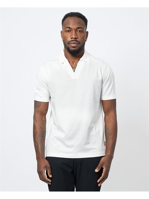 AX men's polo shirt with buttonless collar ARMANI EXCHANGE | XM000492-AF10364U0009